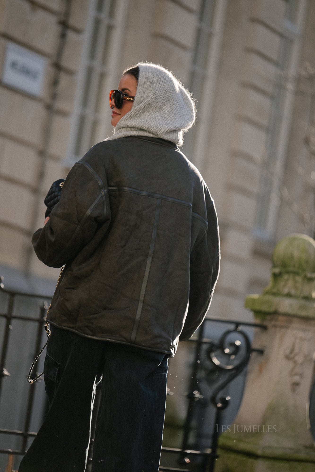 Marie balaclava grey