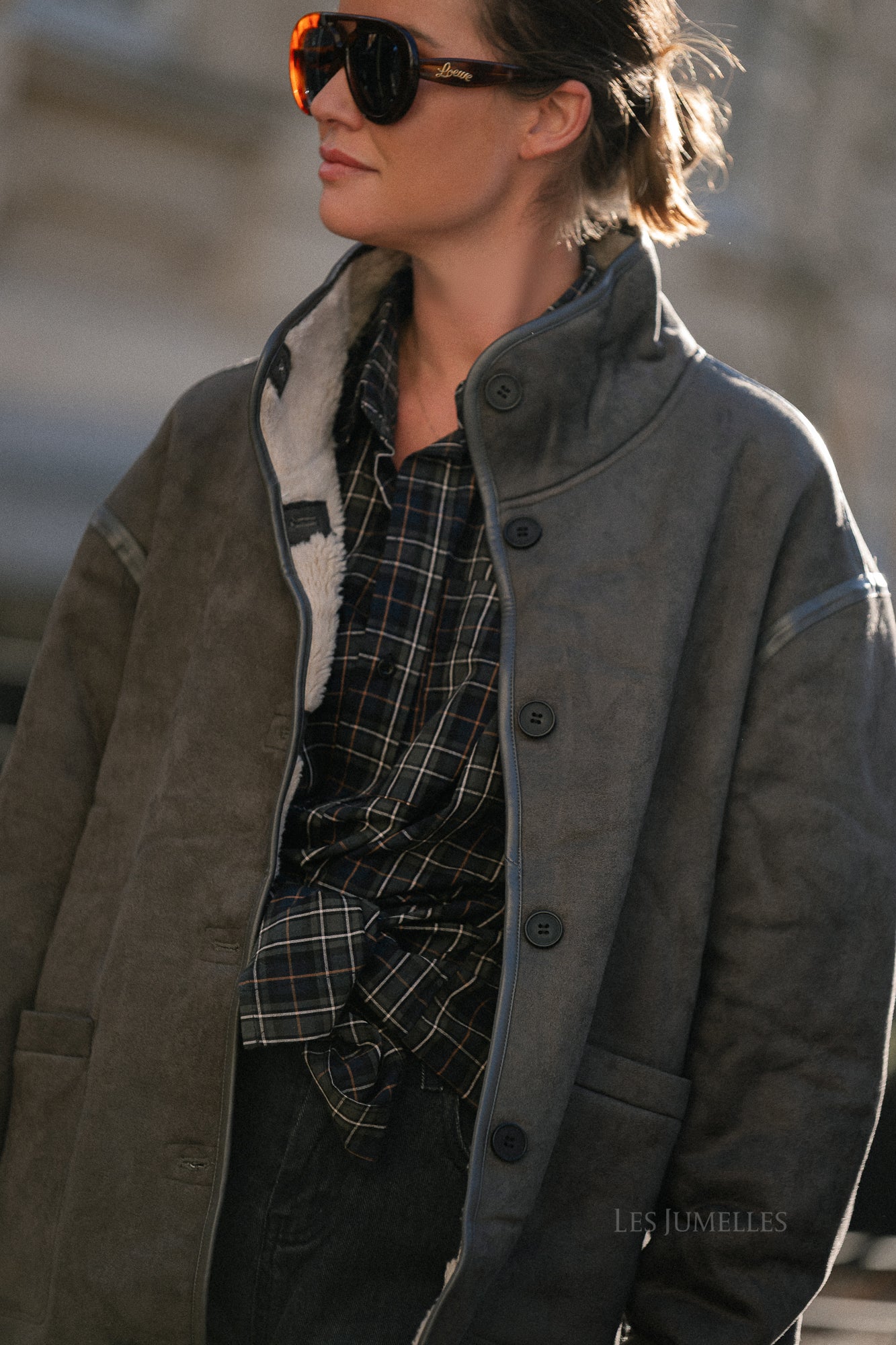 Tori reversible jas antraciet