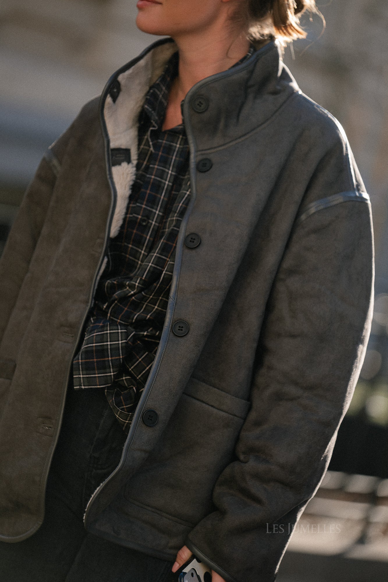 Tori reversible jas antraciet