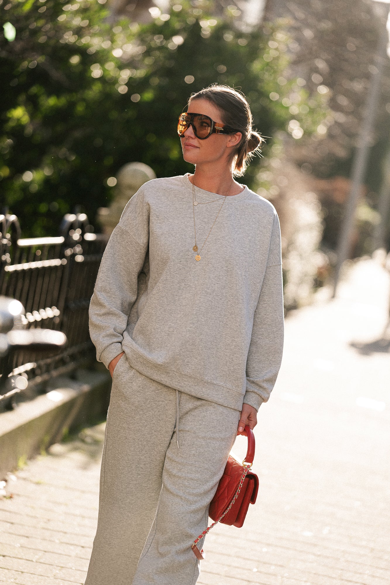 Pull Anaïs gris chiné