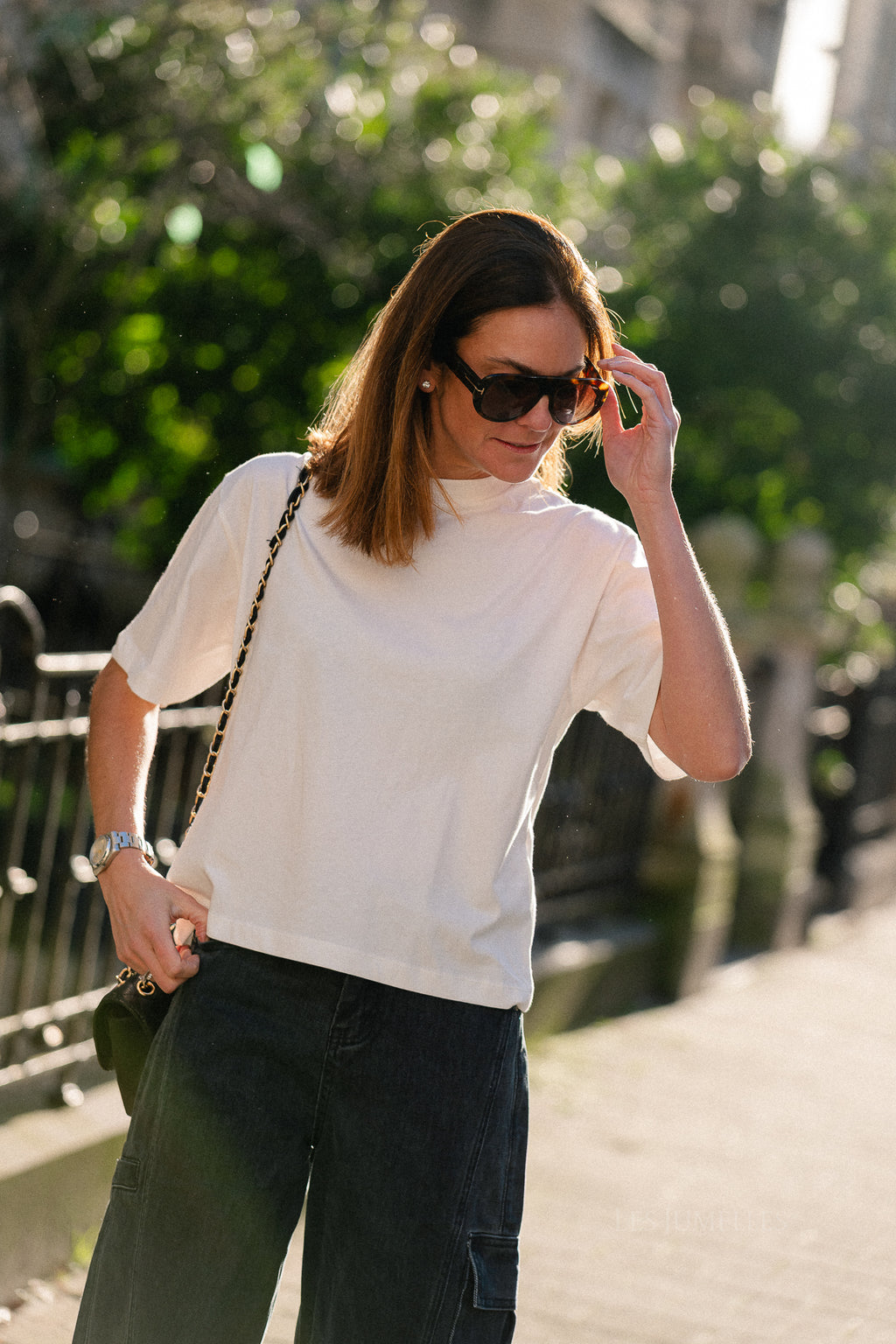 OBJGima SS T-shirt cloud dancer