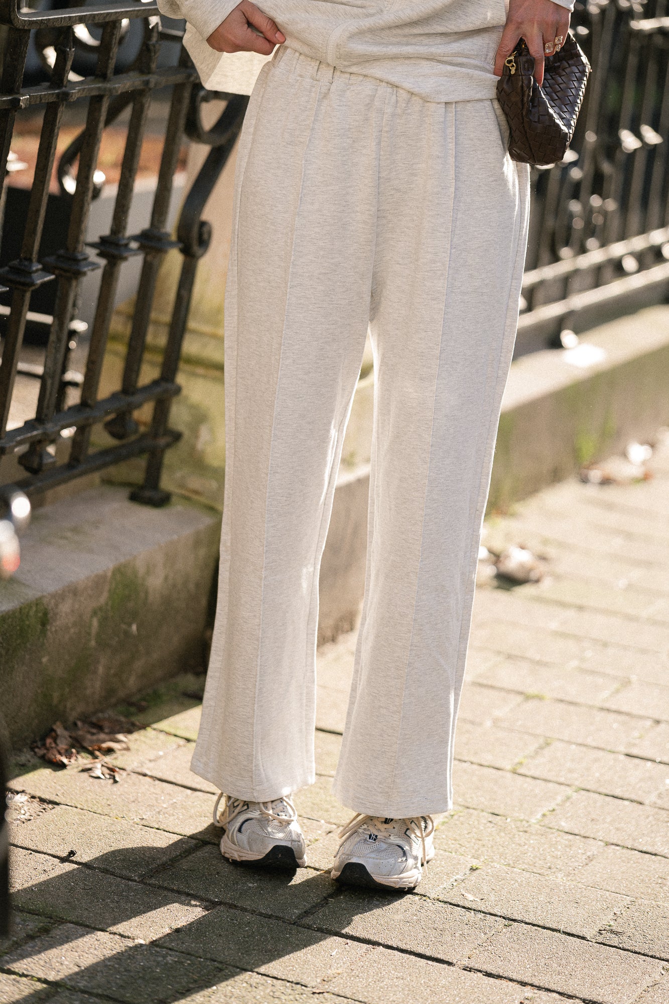 Delphine sweatpants light grey melange