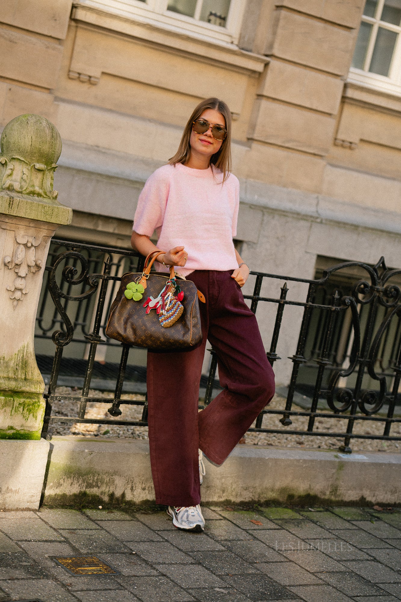 YASEnya SS pull en maille rose