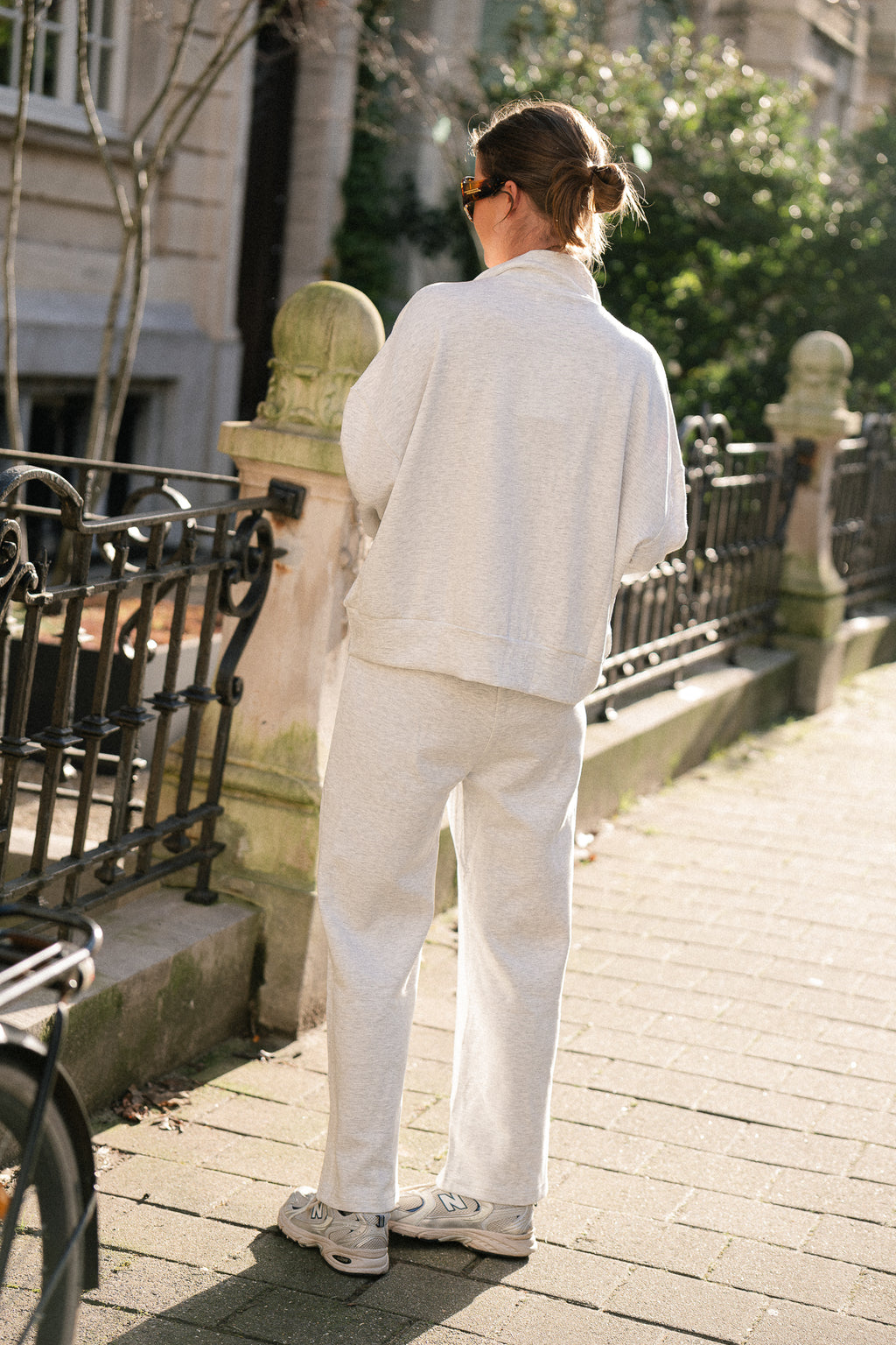 Delphine sweatpants light grey melange