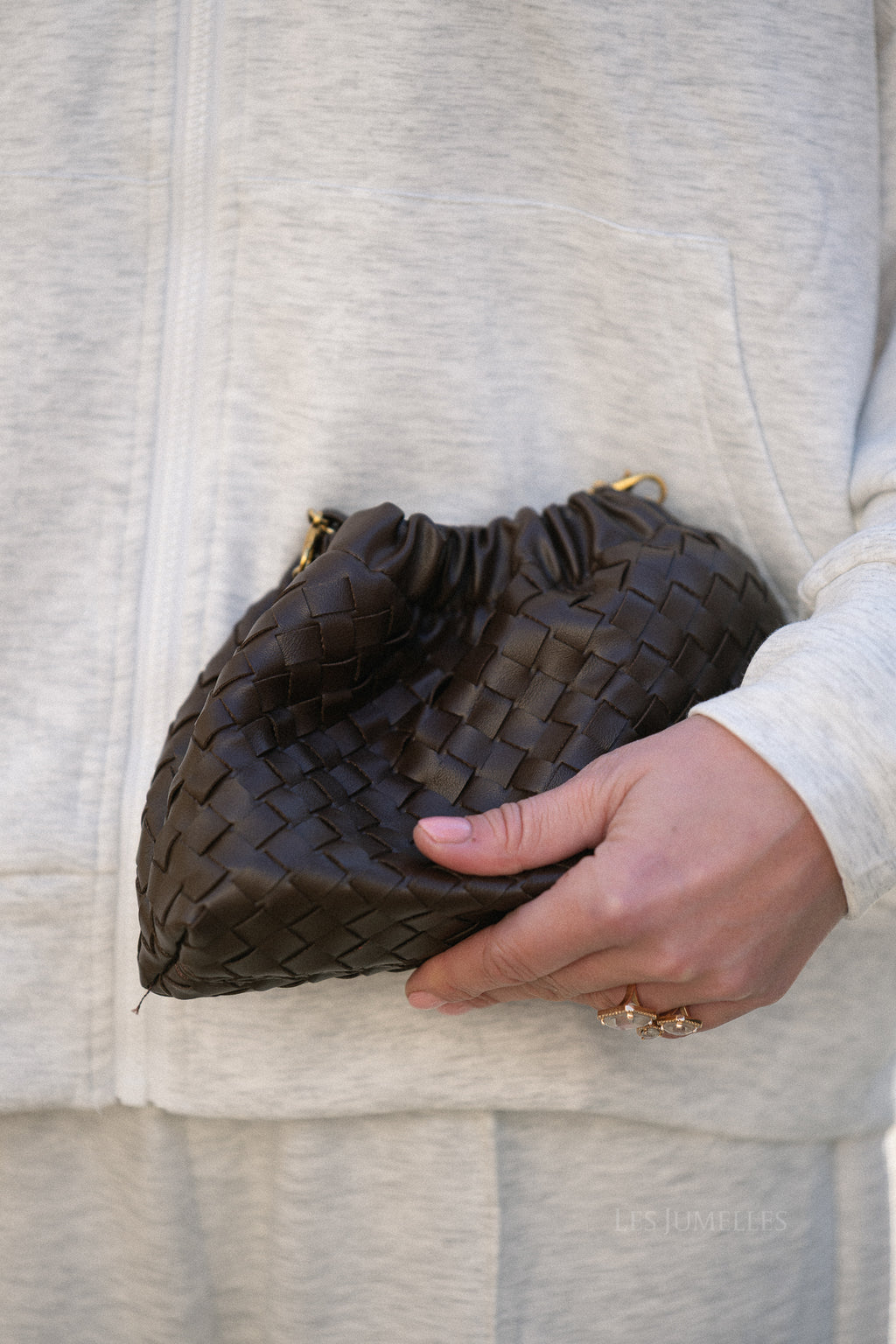 Auren Geflochtene Ketten-Tasche Hot Chocolate