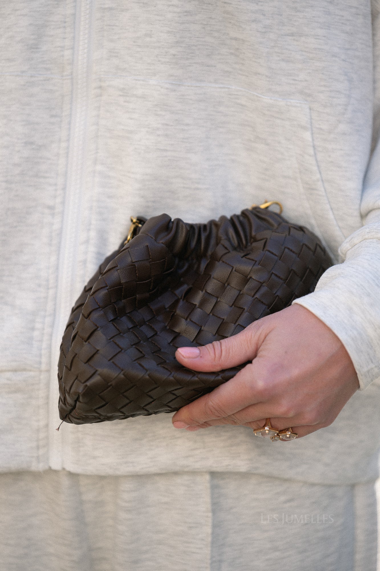 Auren Geflochtene Ketten-Tasche Hot Chocolate