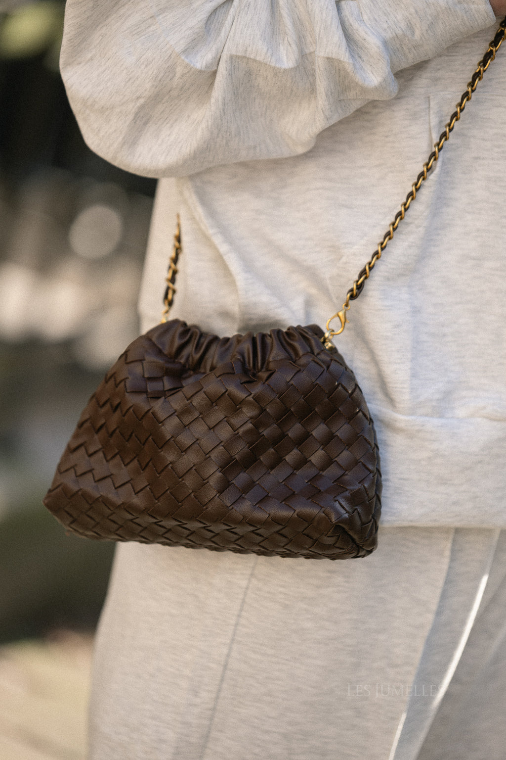 Auren Geflochtene Ketten-Tasche Hot Chocolate