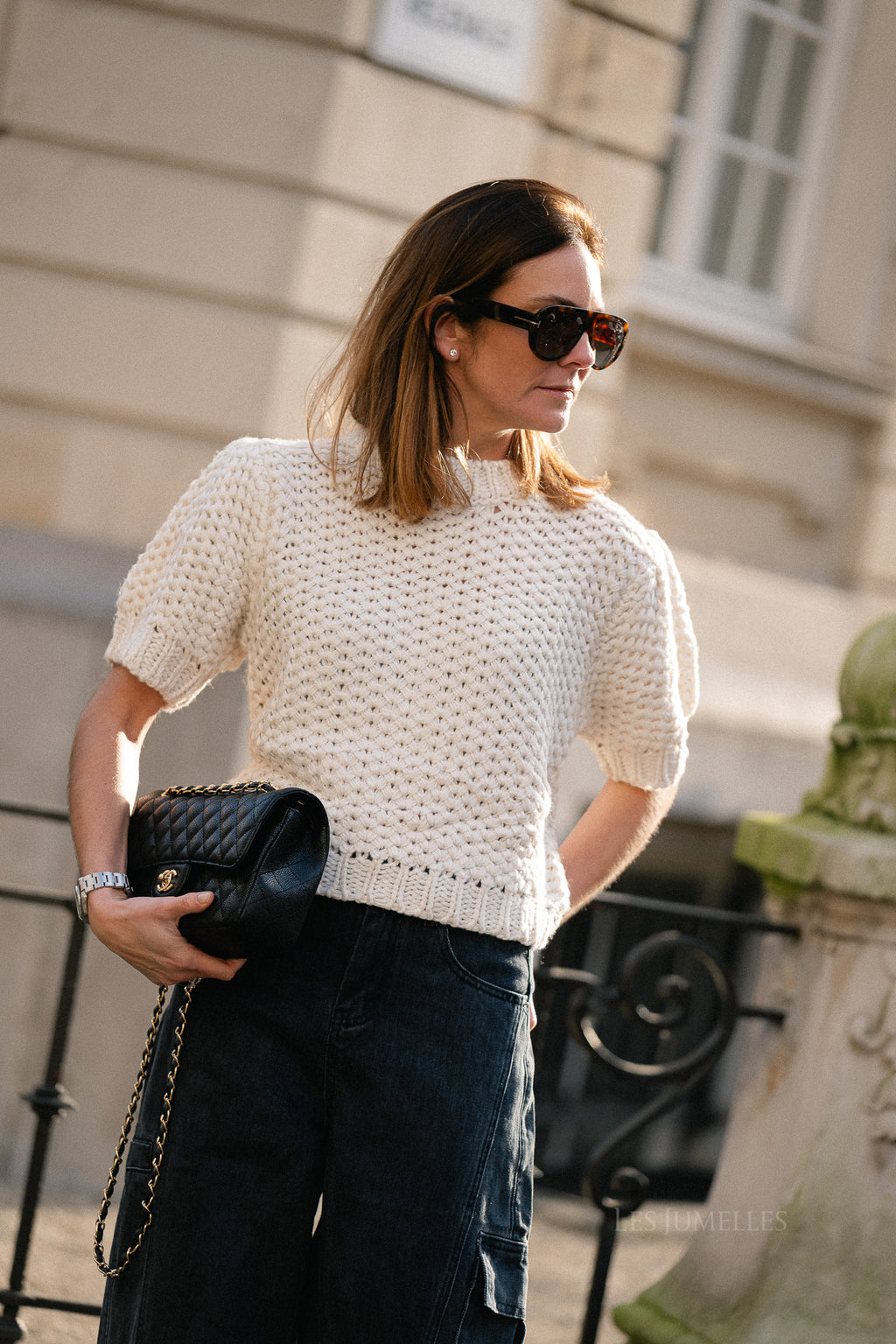 Pull Celeste SS tricoté écru