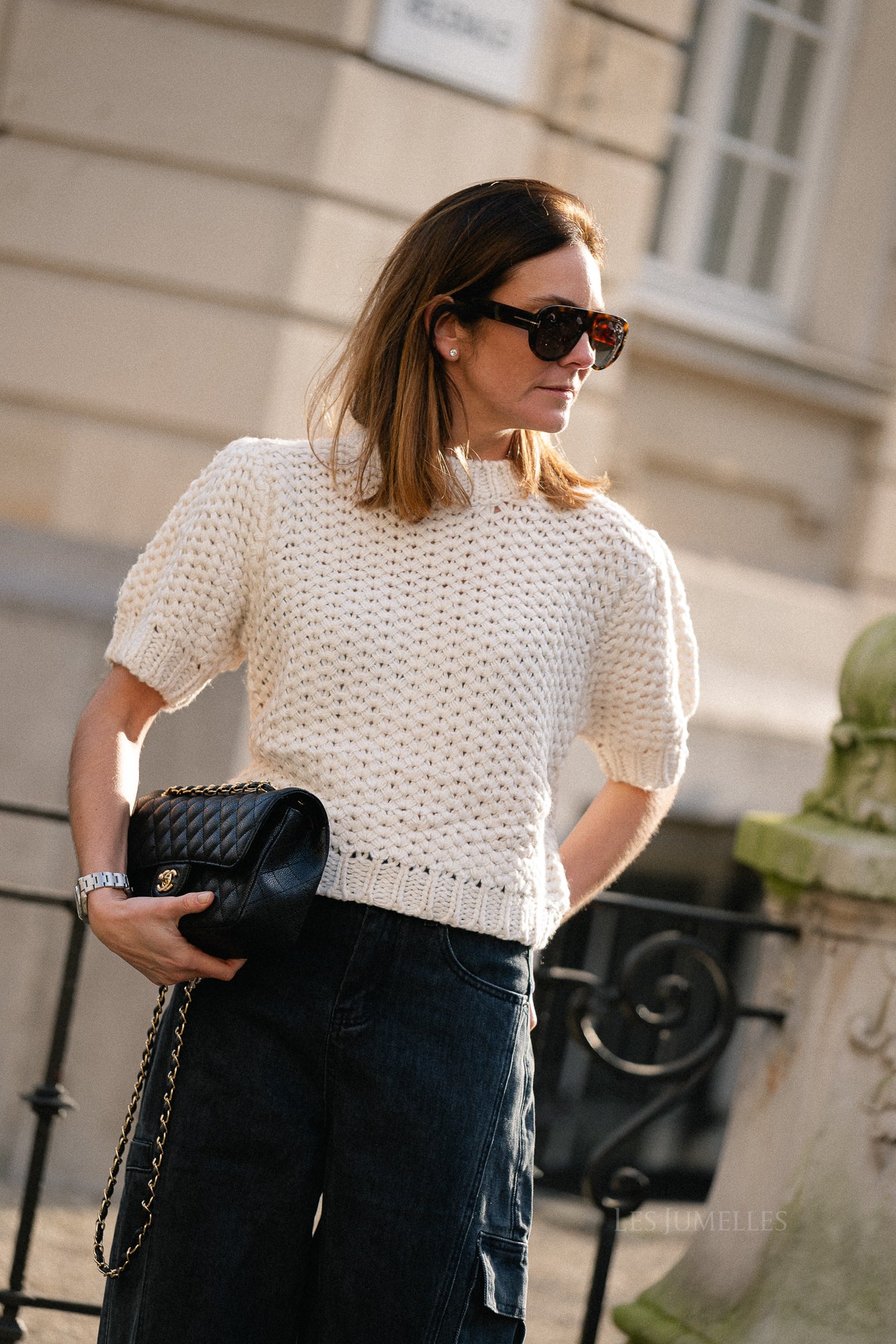 Pull Celeste SS tricoté écru