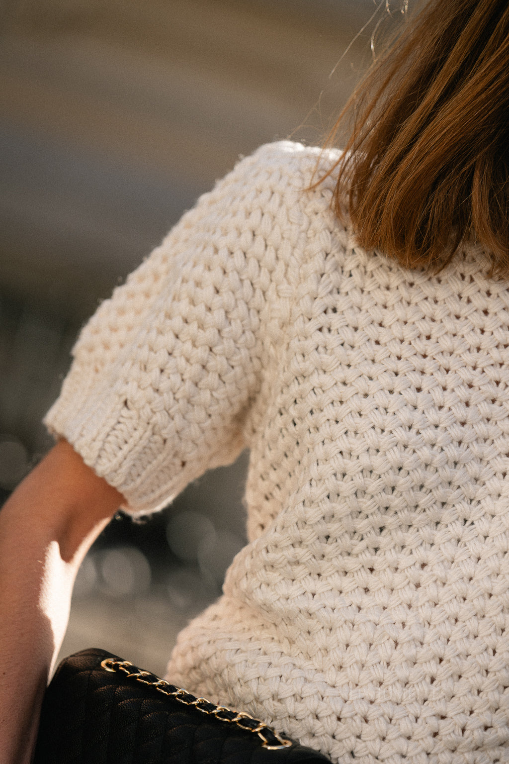 Pull Celeste SS tricoté écru