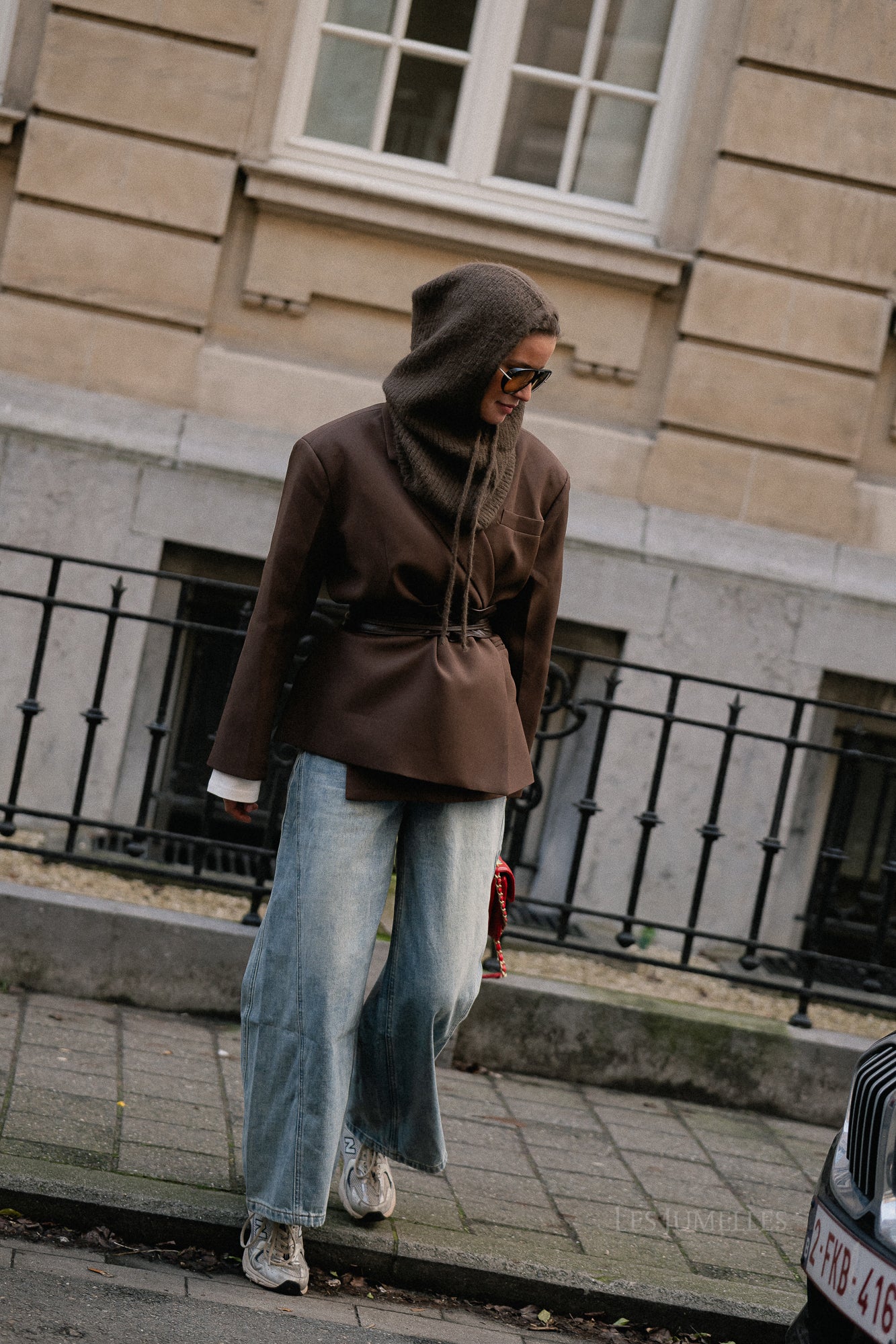 Chloe Oversized-Blazer in Braun