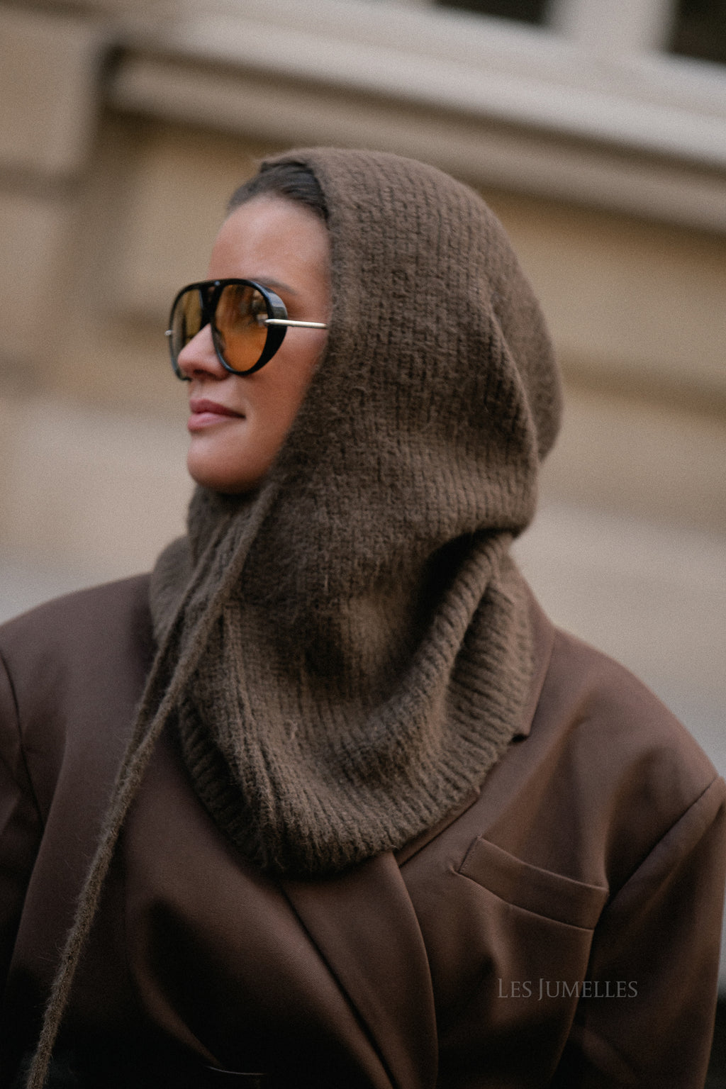 Marie balaclava hot chocolate