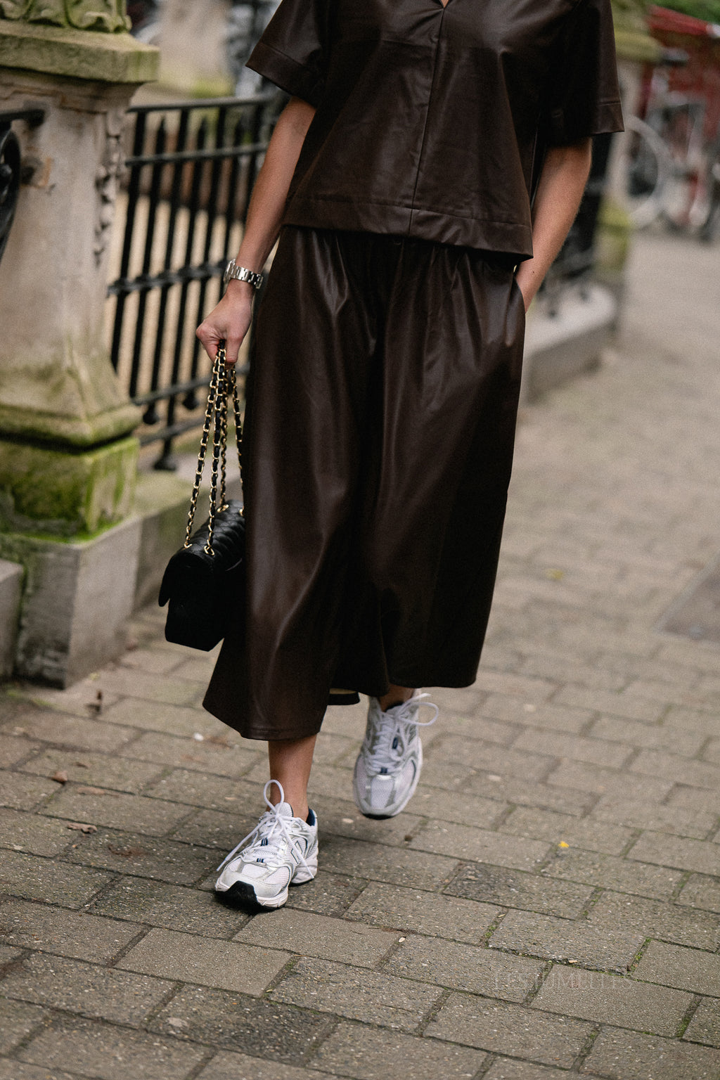 OBJEmery MW jupe midi marron