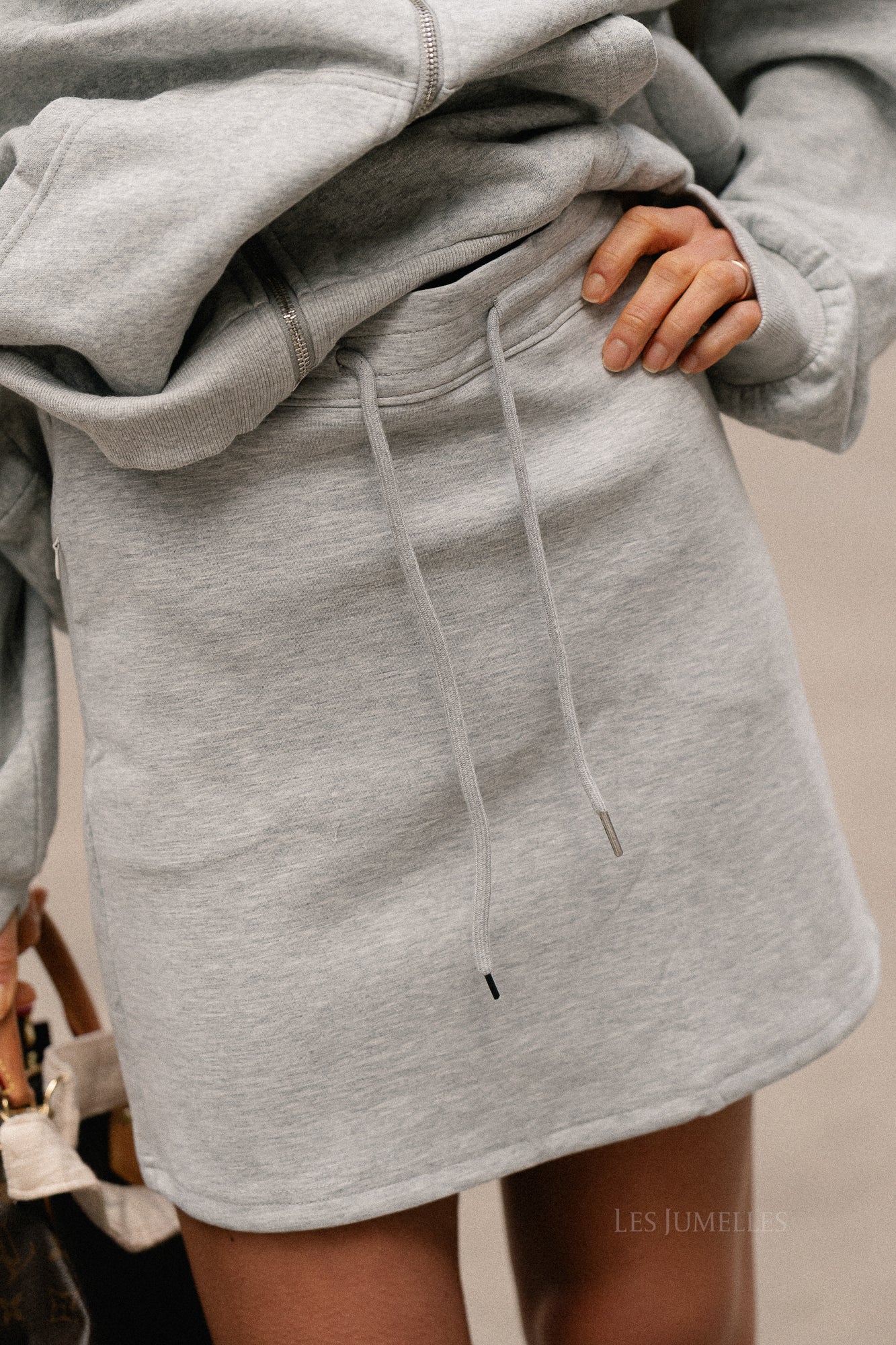 Noa skirt grey melange