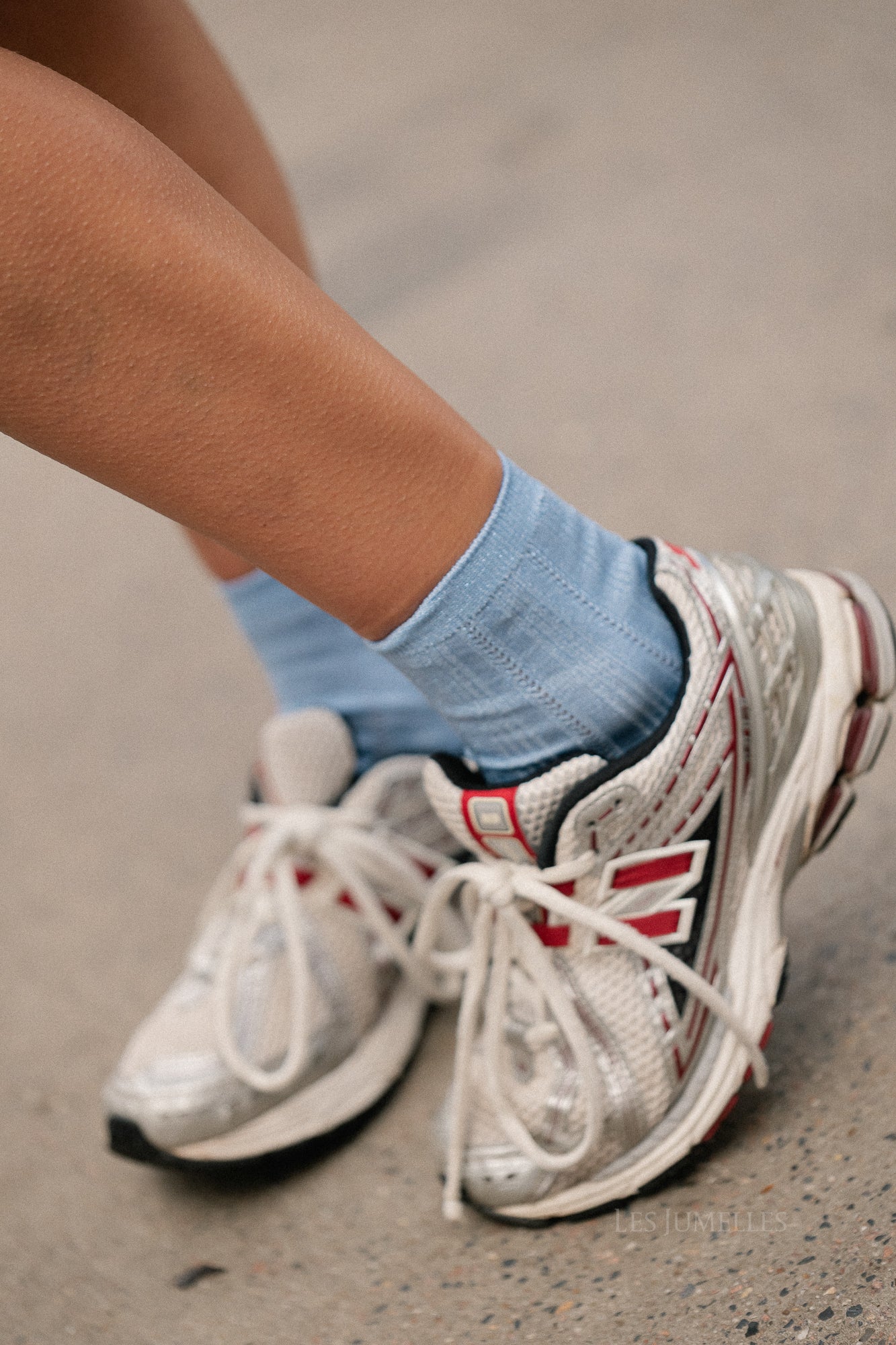 Chaussettes à paillettes Drake bleu clair