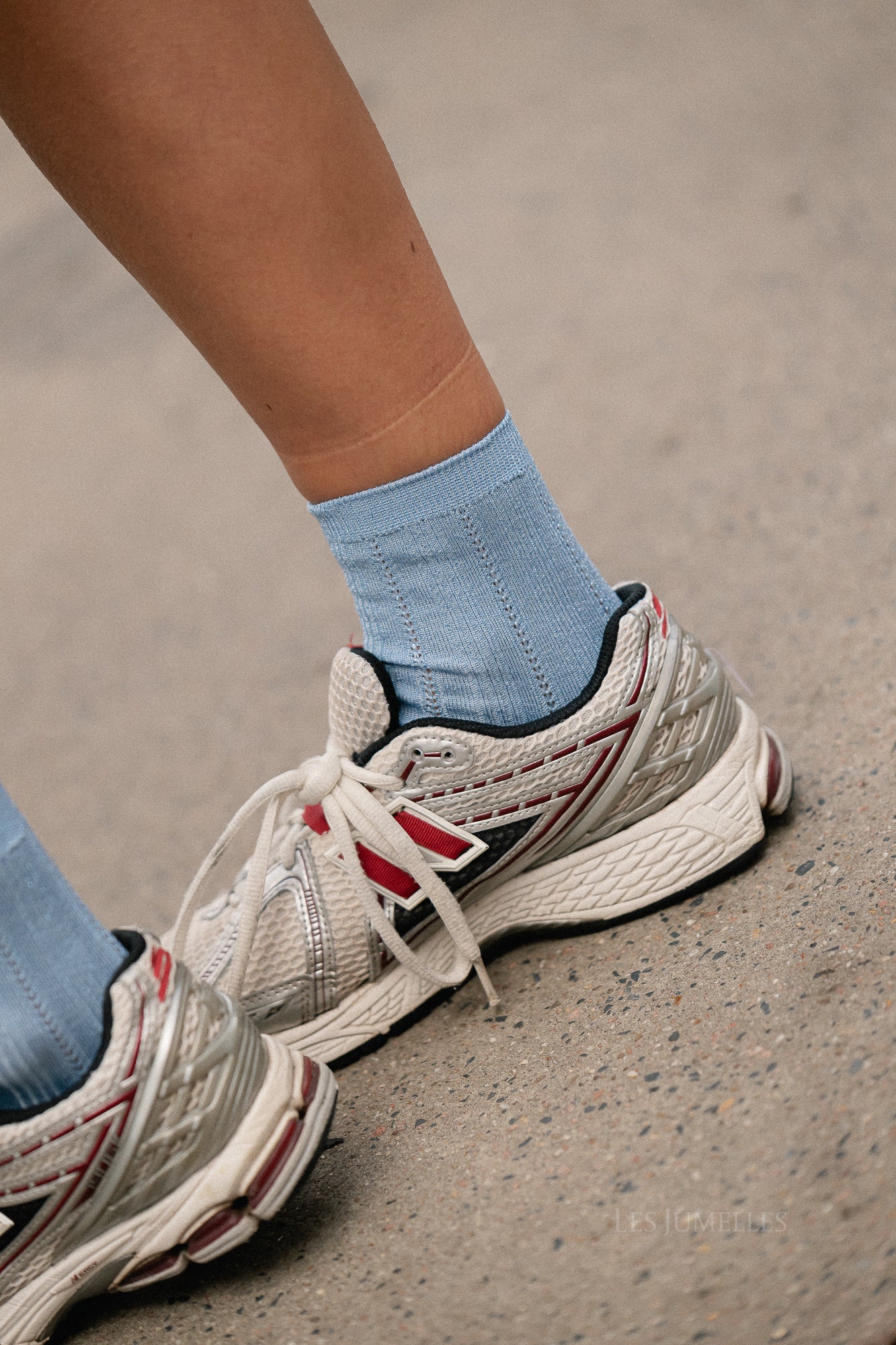Chaussettes à paillettes Drake bleu clair