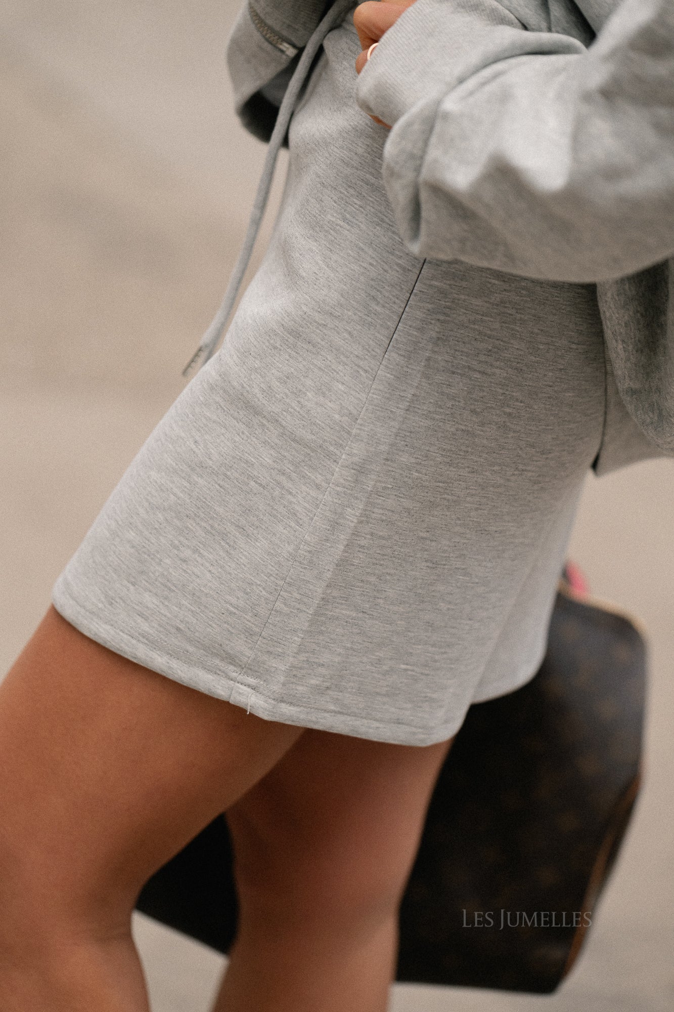 Noa skirt grey melange