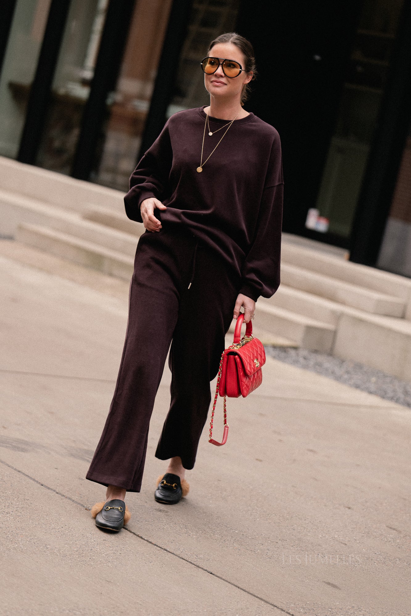 Colette sweater aubergine