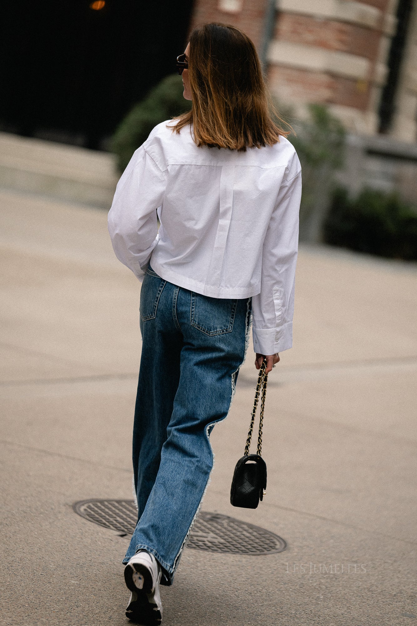 SLFAstha LS Cropped Boxy Shirt in Weiß