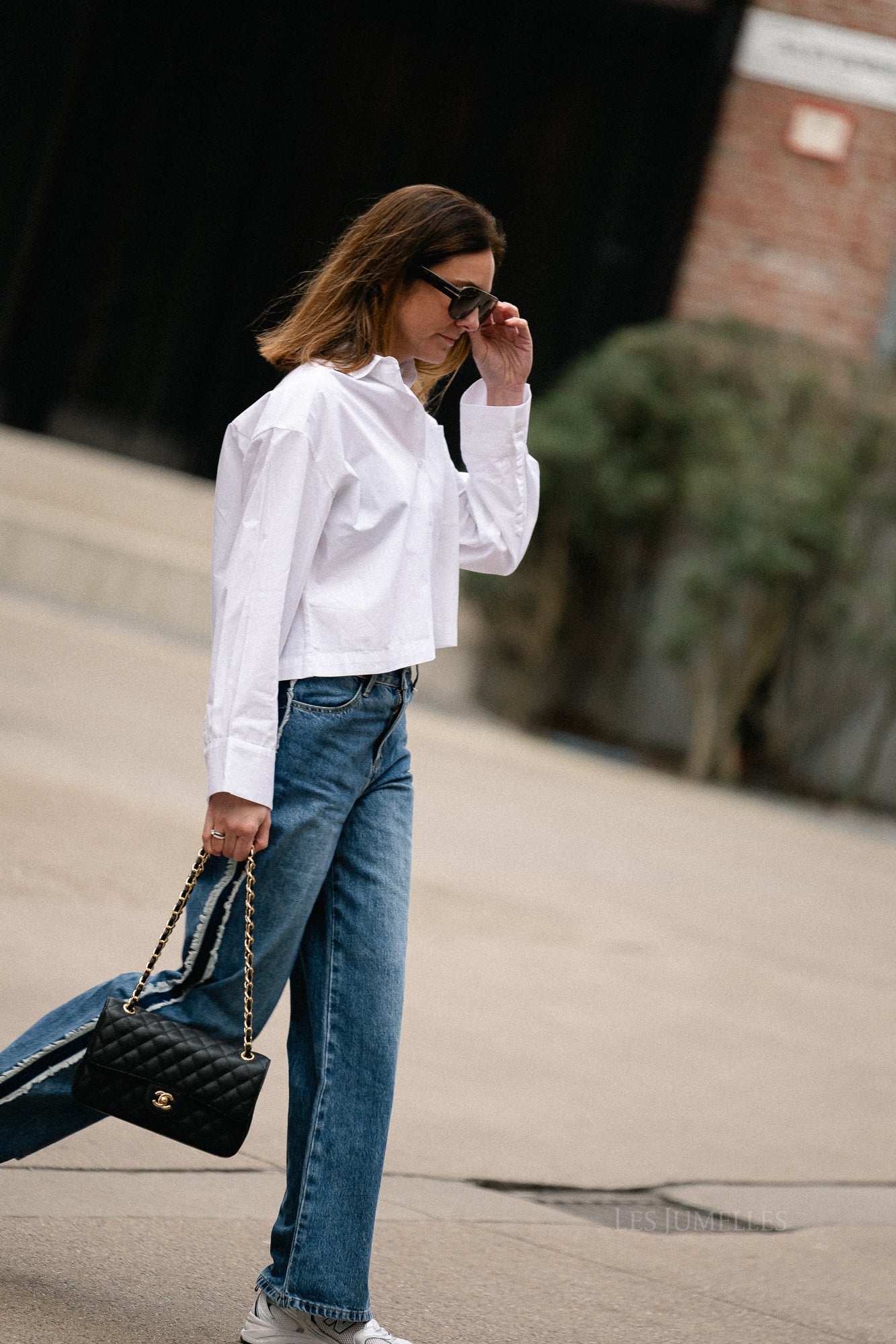 SLFAstha LS Cropped Boxy Shirt in Weiß