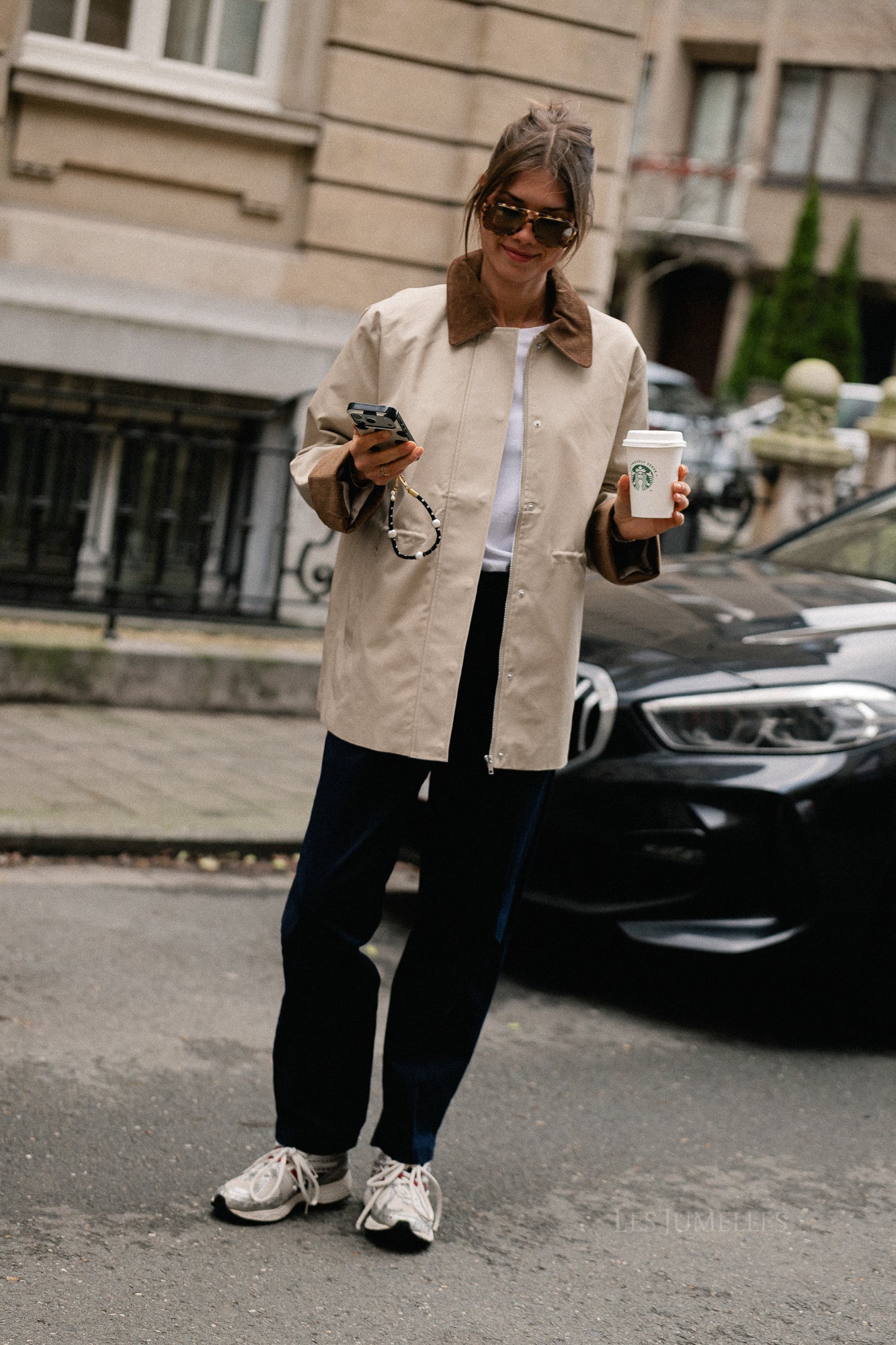 YASAnca Langarm-Parka Jacke Beige