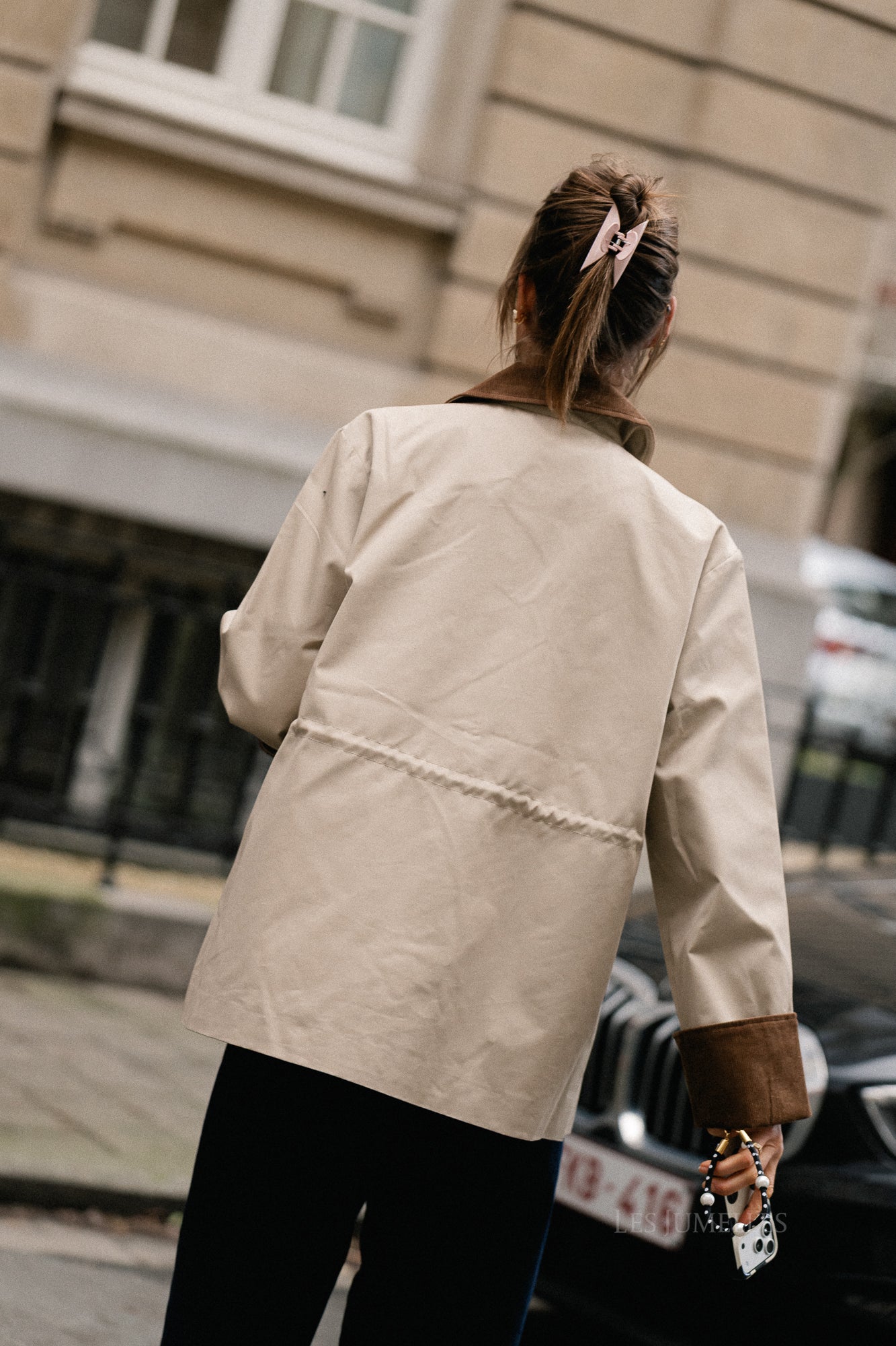 YASAnca Langarm-Parka Jacke Beige