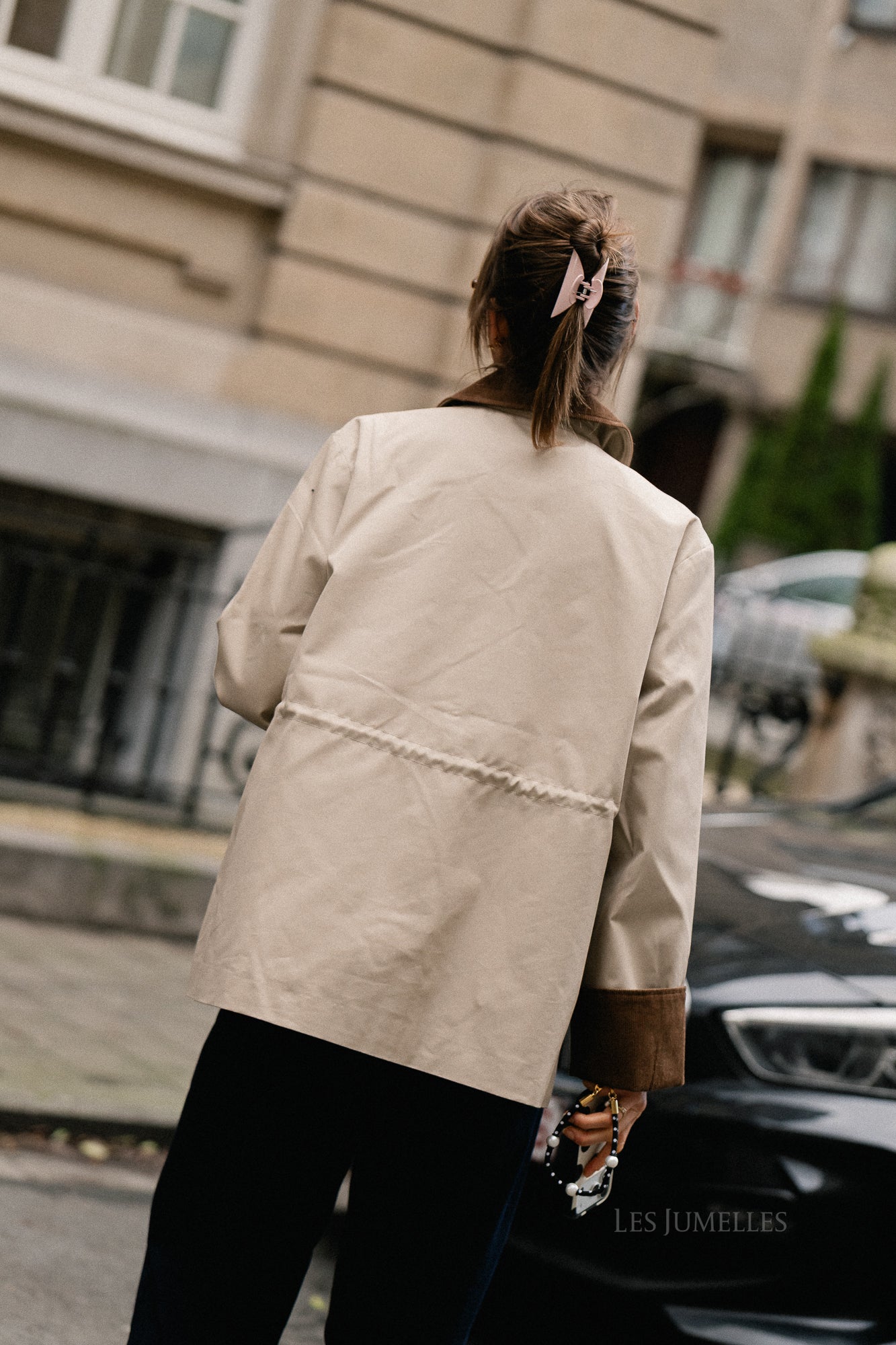 YASAnca Langarm-Parka Jacke Beige