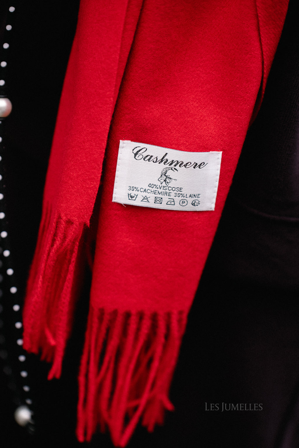 Louna kasjmierblend sjaal rood