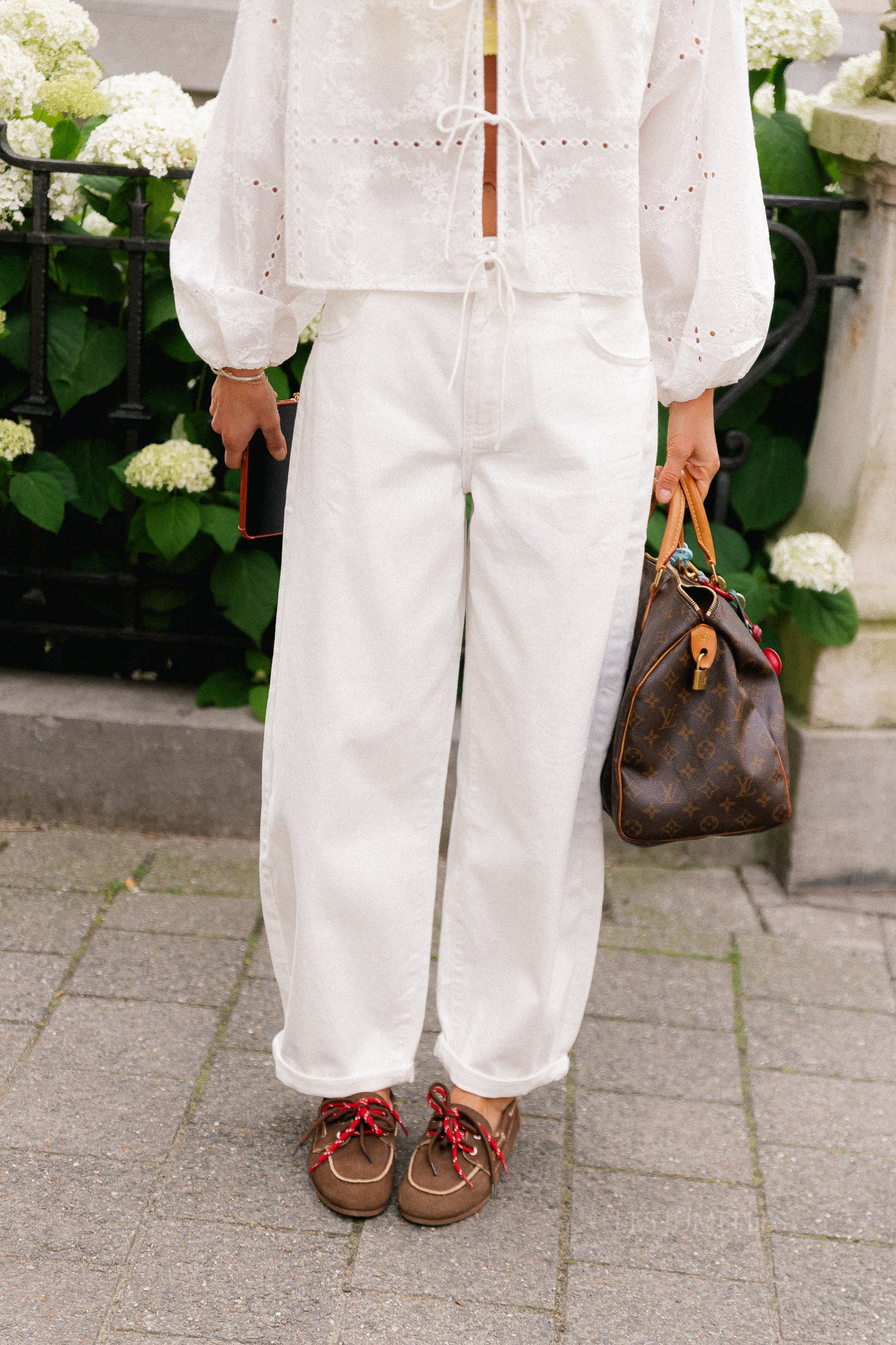 Maurelle balloon fit jeans off white