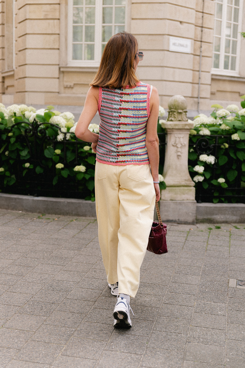 OBJMiss SL knit top begonia pink/multi