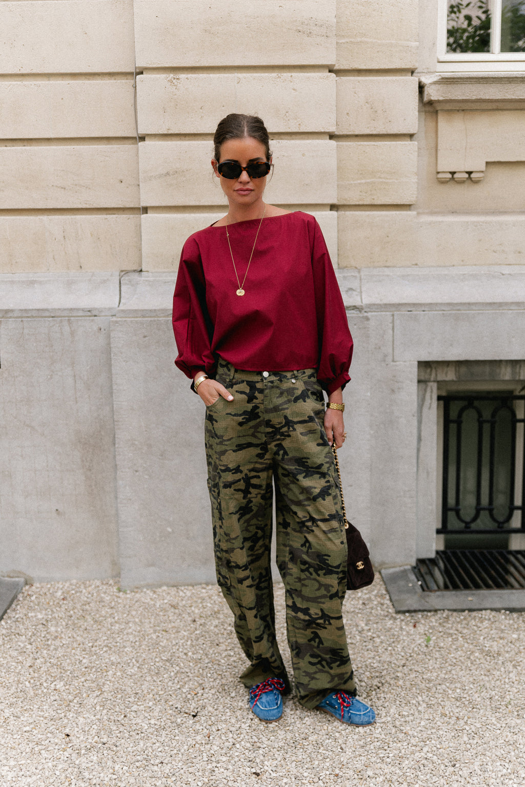 Elaine camouflage cargo pants