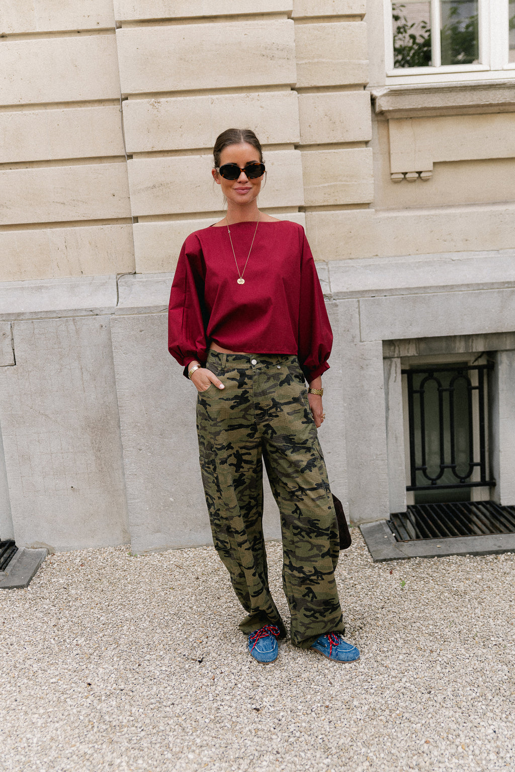 Capucine blouse carriage red