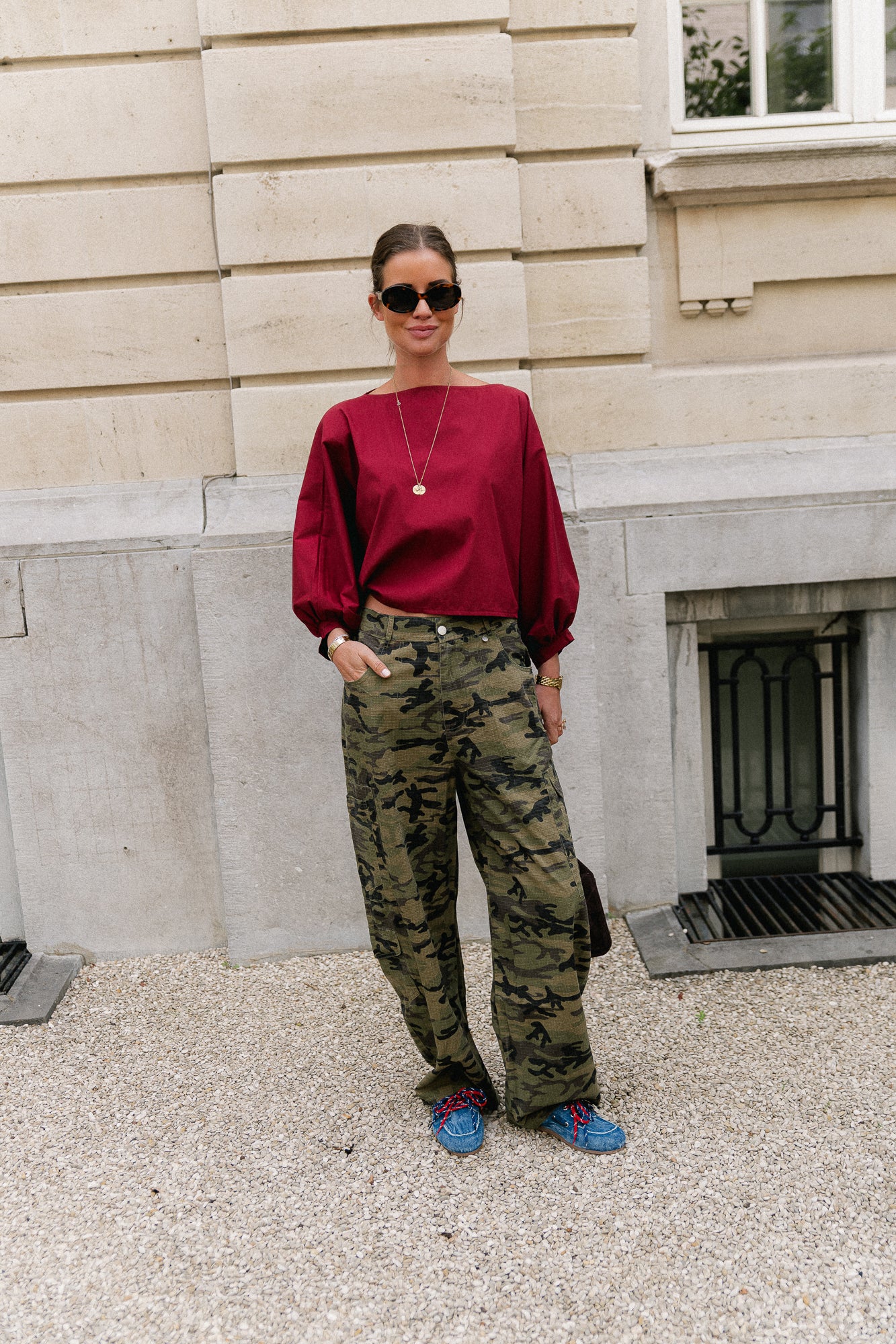 Capucine blouse carriage red