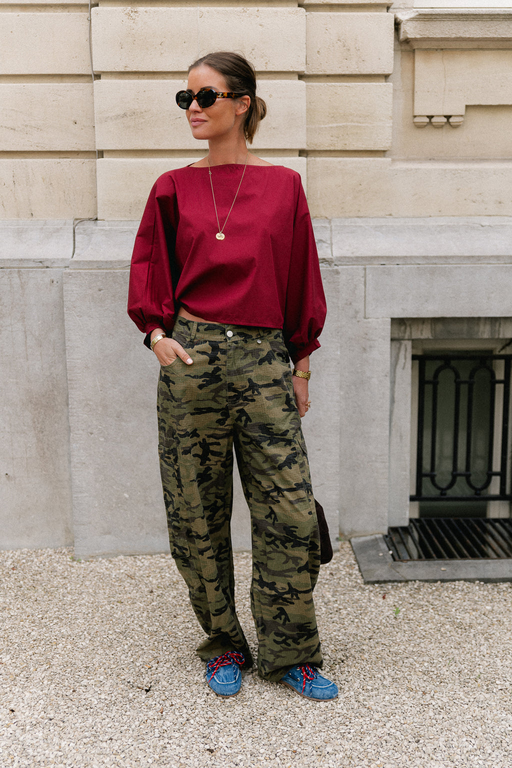 Capucine blouse carriage red