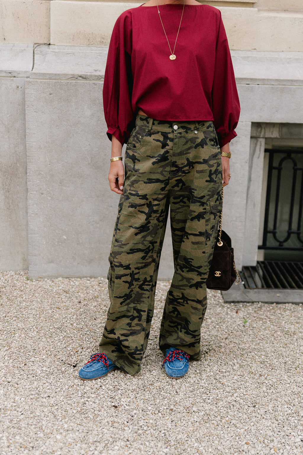 Elaine camouflage cargo pants