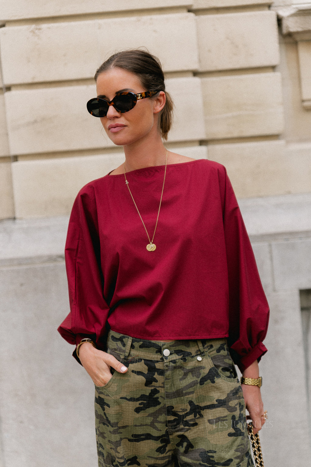Capucine blouse carriage red