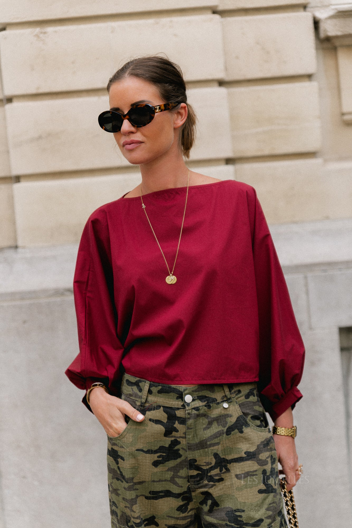 Capucine blouse carriage red