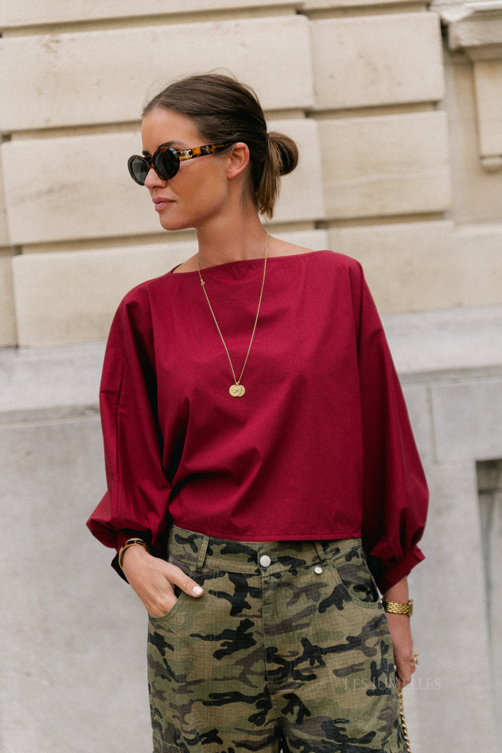 Capucine blouse carriage red