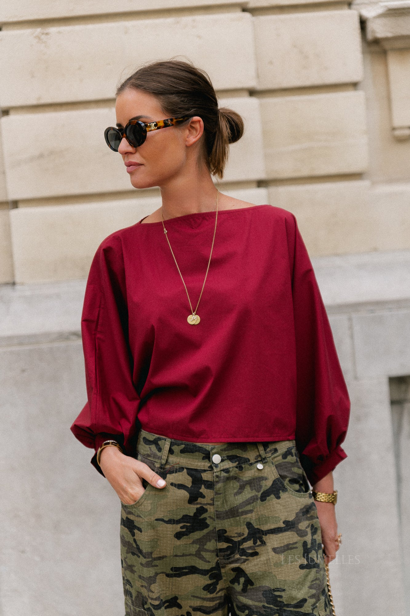 Capucine blouse carriage red