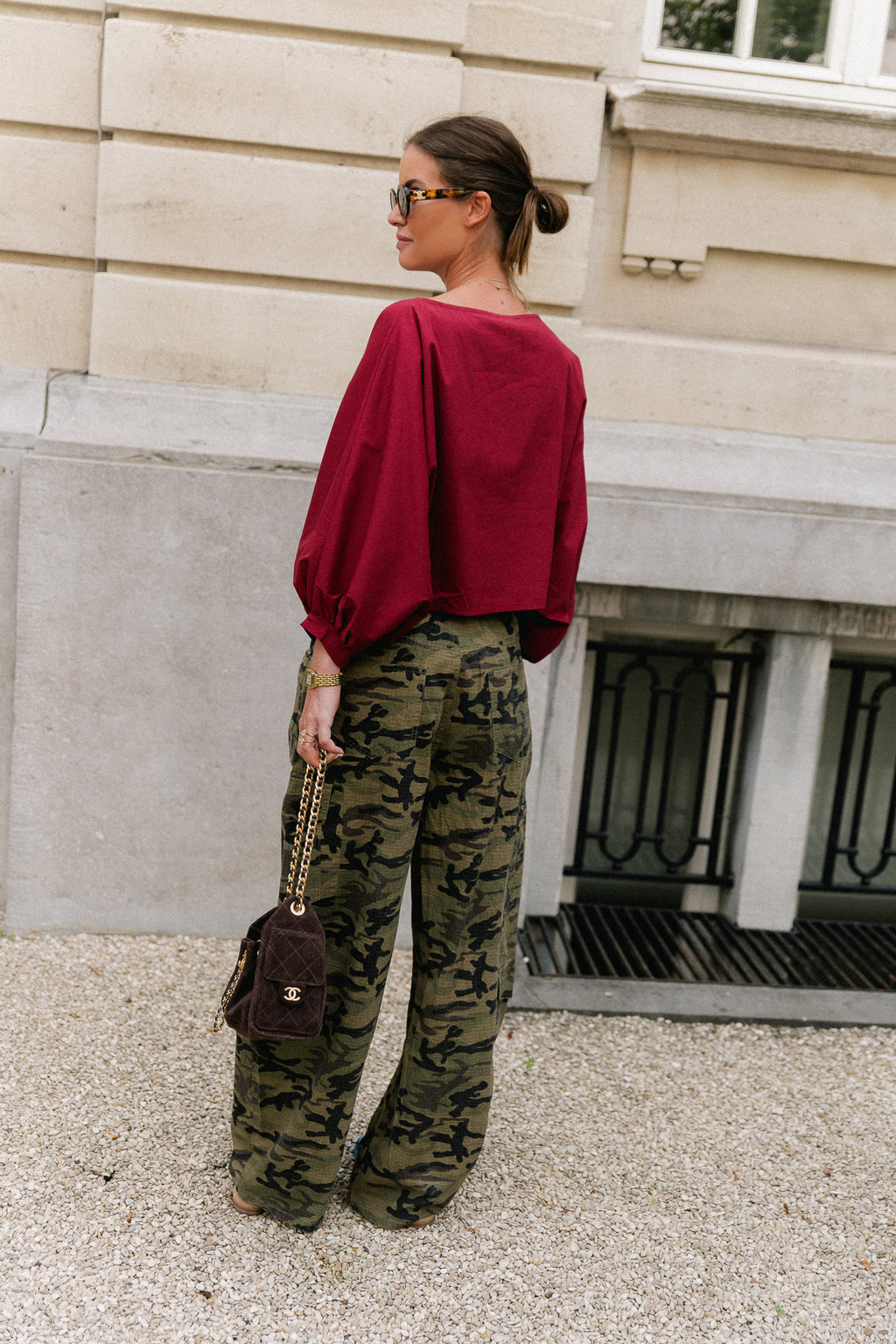 Elaine camouflage cargo pants