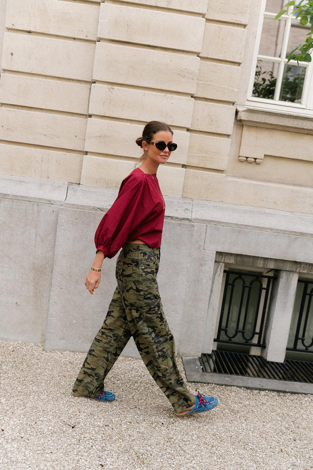 Elaine camouflage cargo pants