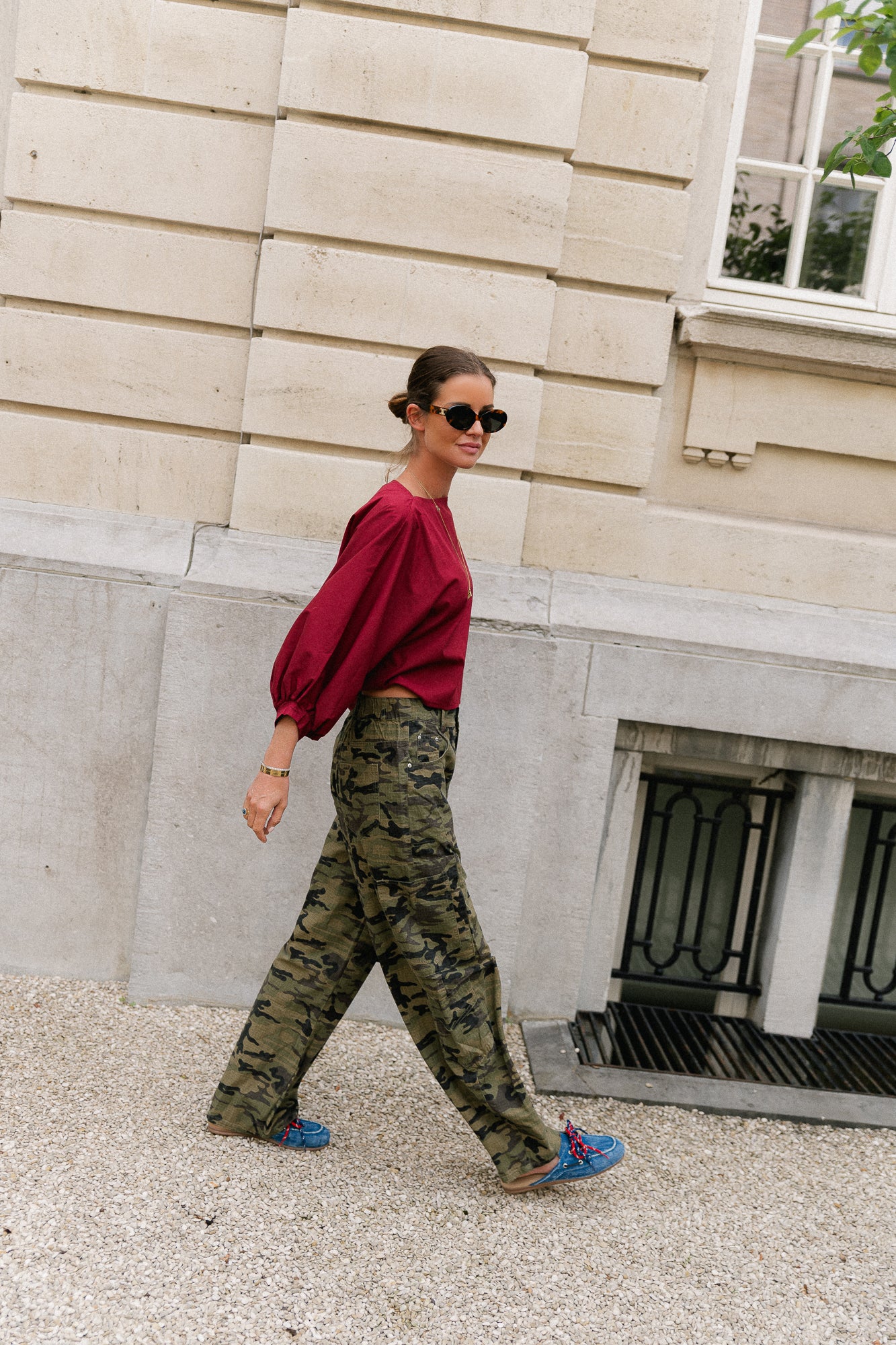 Capucine blouse carriage red