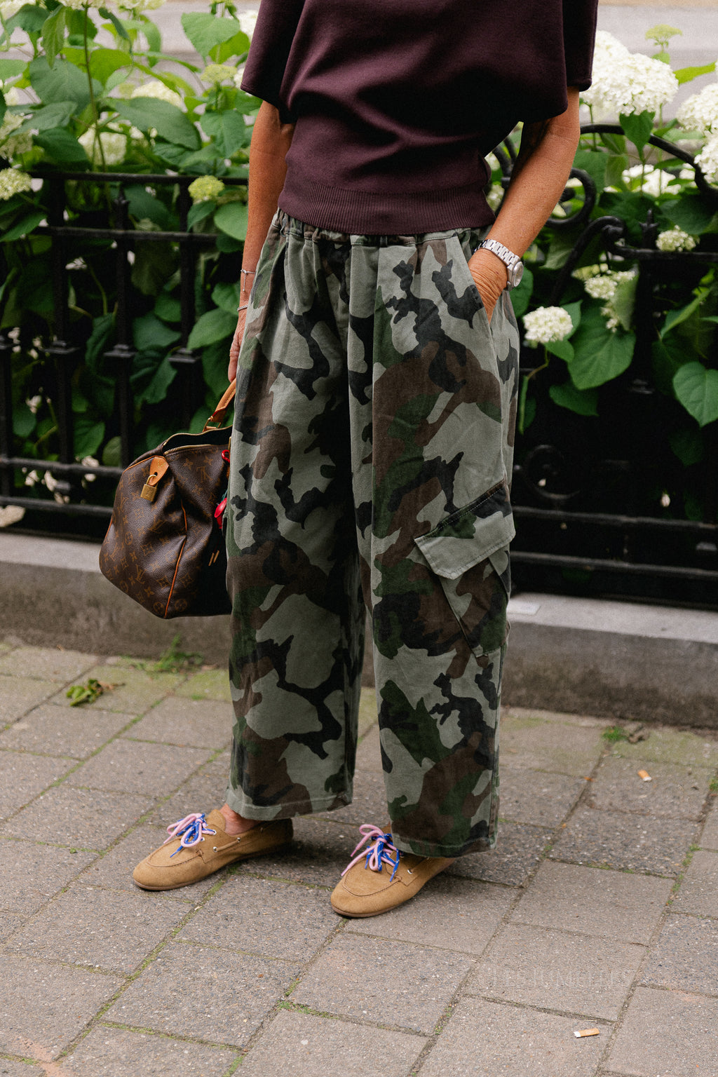 Emily camouflage cargo jeans