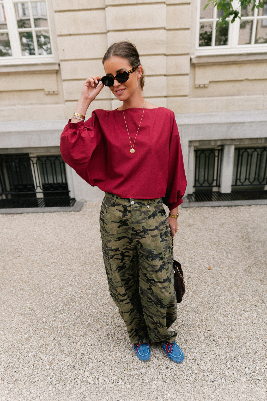 Capucine blouse carriage red