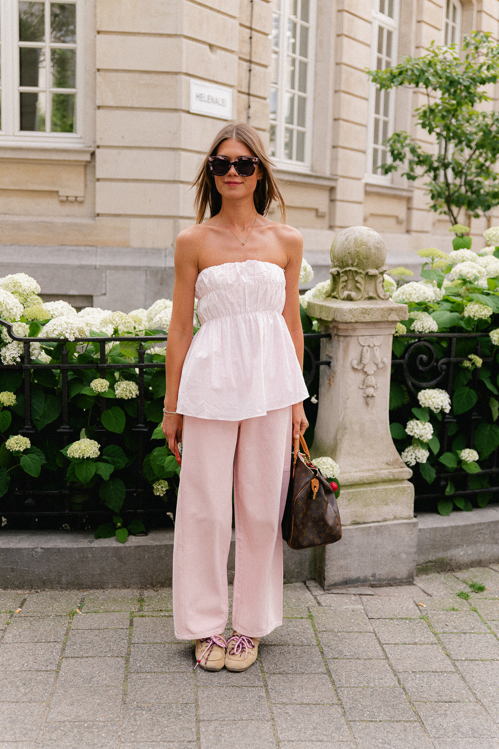 Yulia bandeau top soft pink