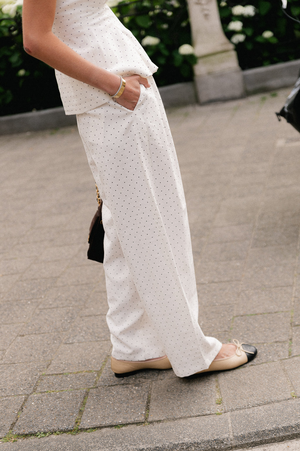 YASDotly HW barrel pant star white/black