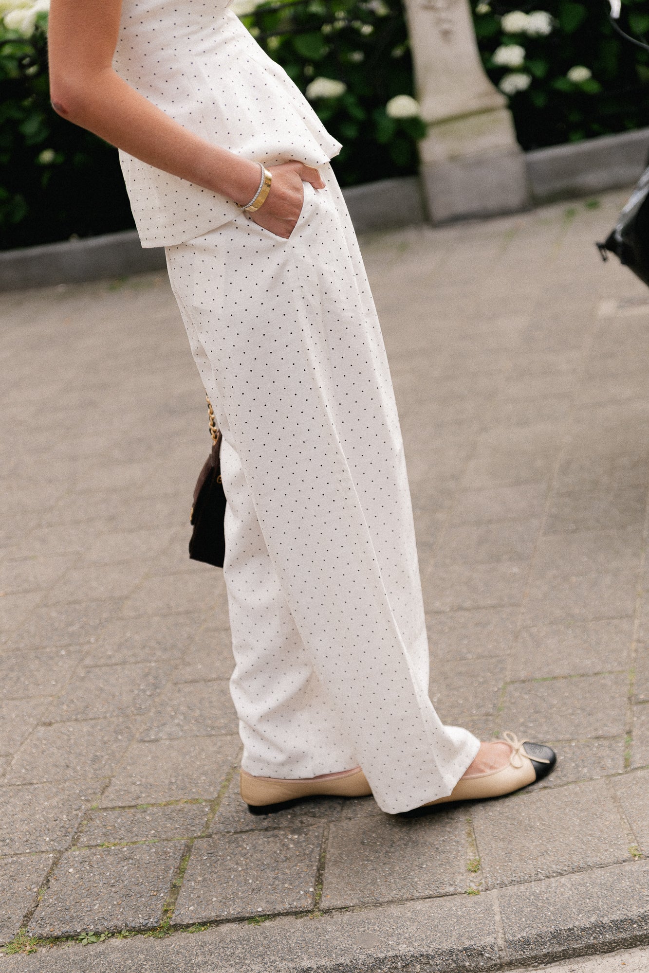YASDotly HW barrel pant star white/black