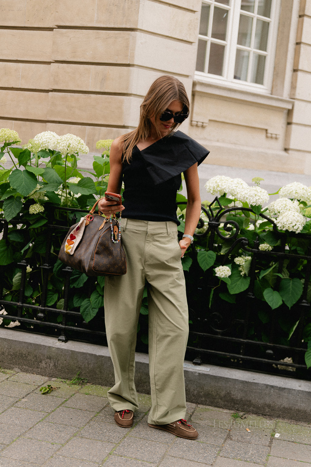 OBJMolina MW wide pant tea