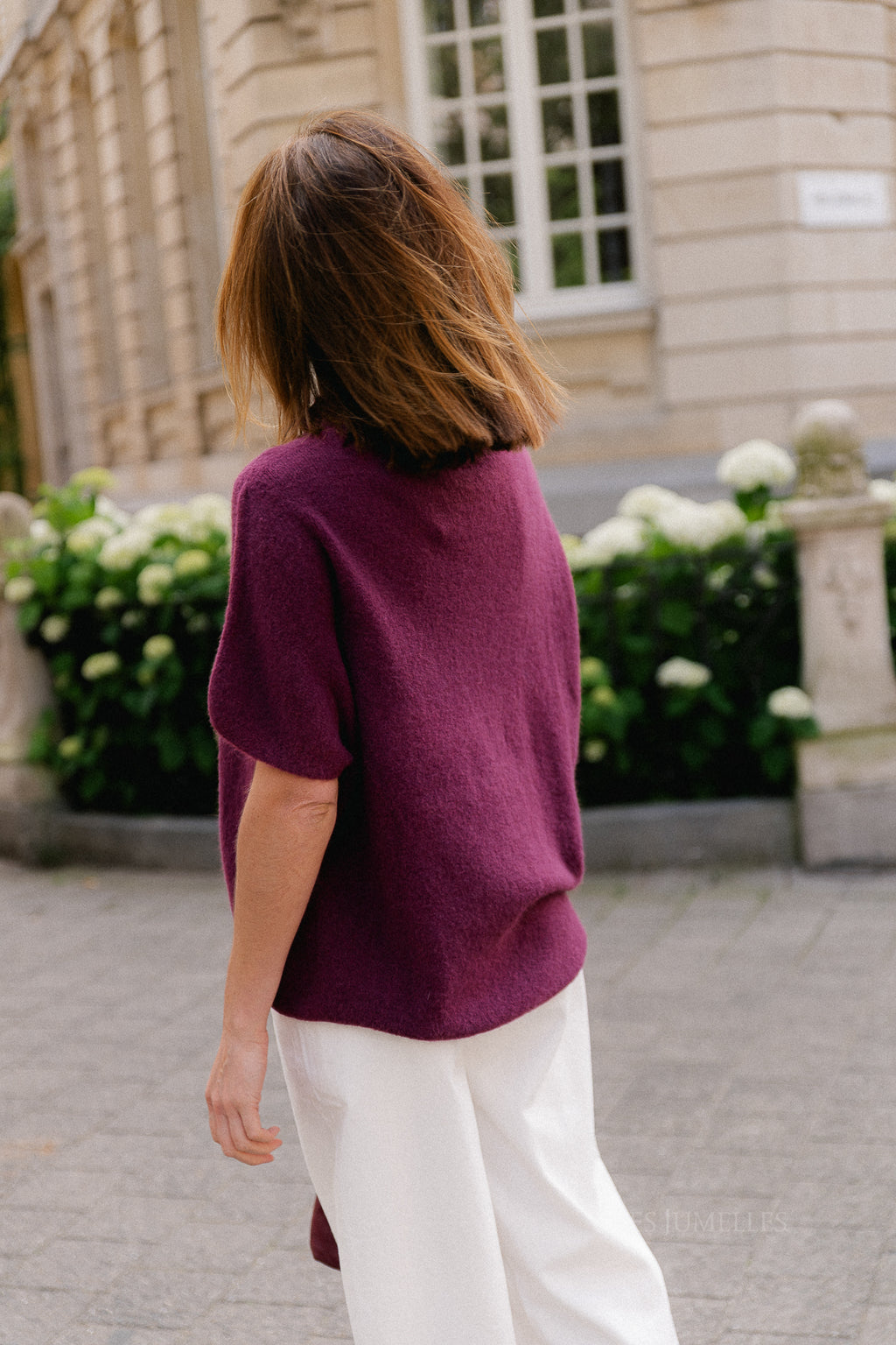 Adèle SS jumper burgundy
