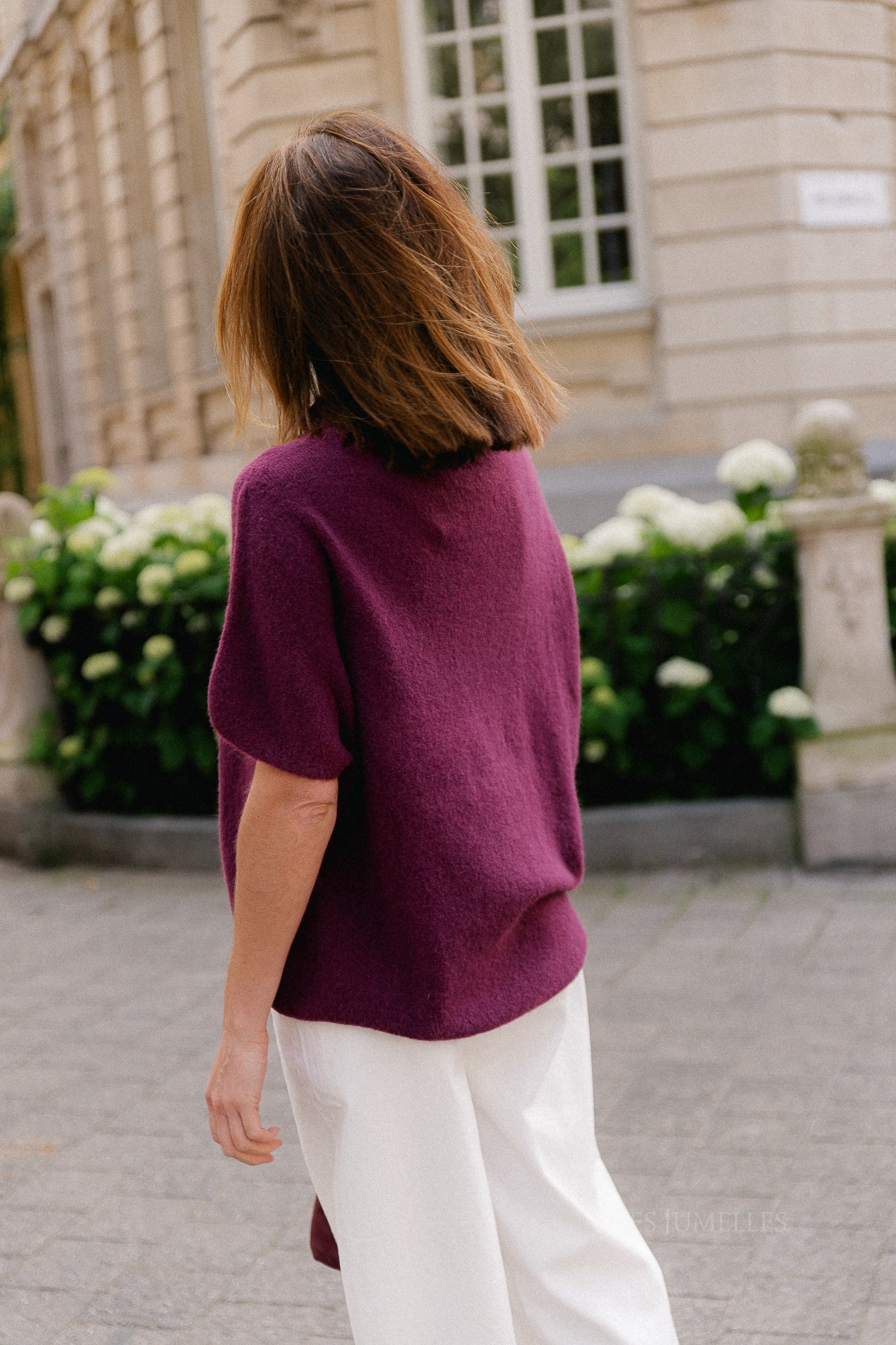 Adèle SS jumper burgundy